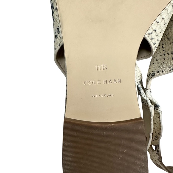 Cole Haan Snakeprint Slingback Pointed Toe Flats Merrit Skimmer Women’s size 11B - Picture 6 of 14